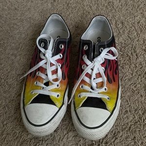 Low top flame converse